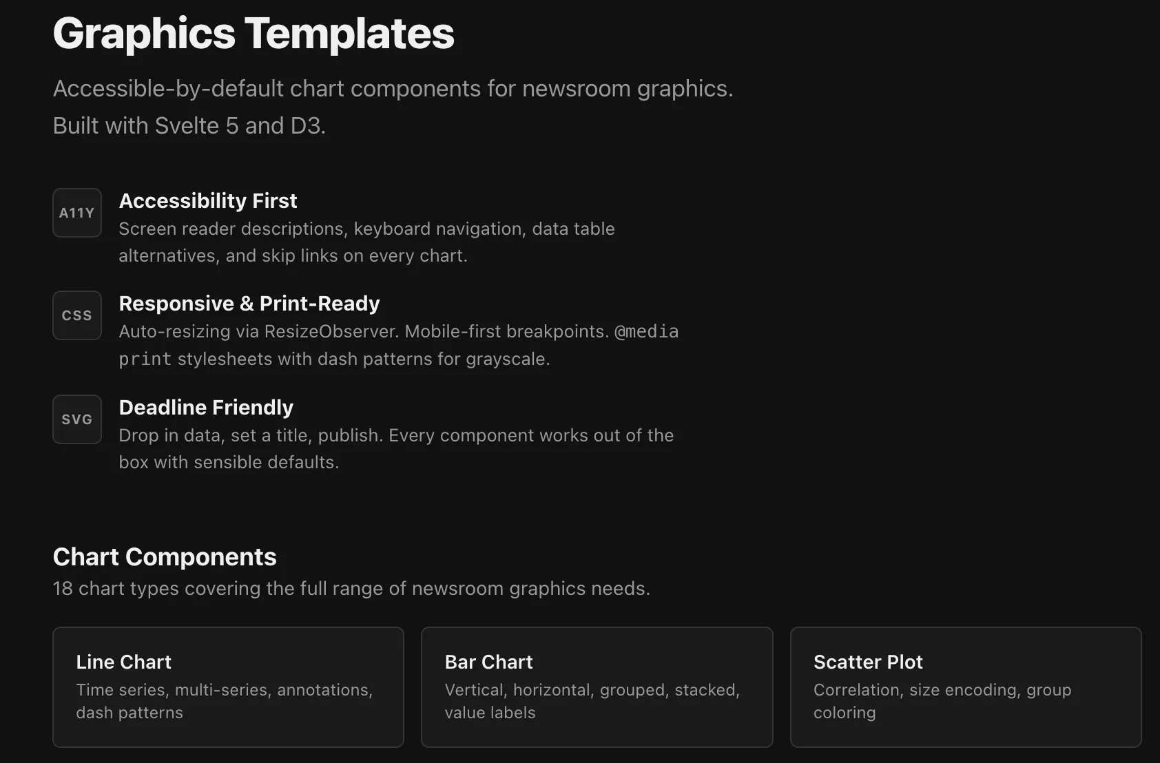 Graphics Templates: Accessible chart components for newsrooms — Personal project